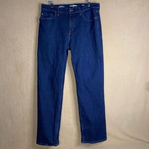Goodfellow & Co Mens Dark Wash Relaxed Fit Jeans Comfort Casual 34W x 32L‎ EUC